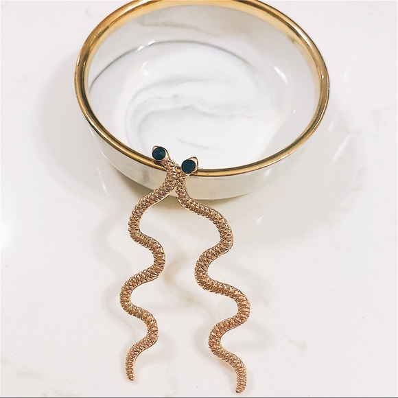 UO Style Snake Drop Earrings - Picture 3 of 6